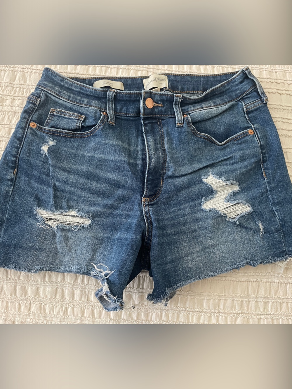 Universal Thread Distressed Blue Denim Cutoff Shorts